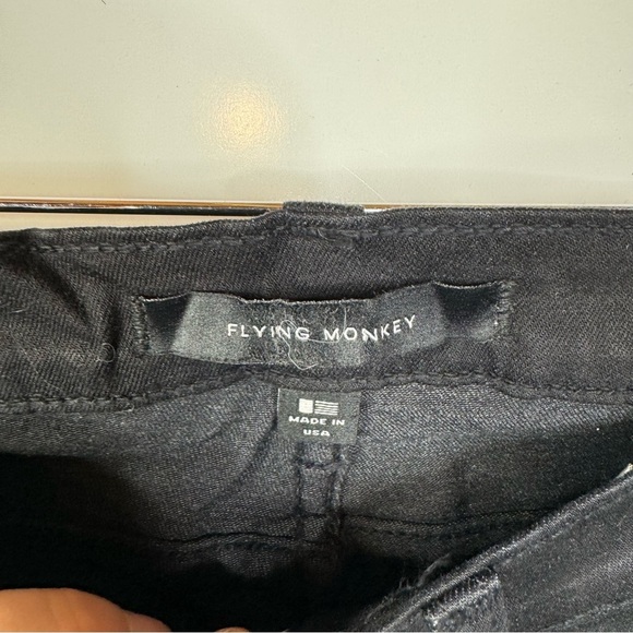 Flying Monkey Distressed Black Skinny Jeans Size 24 - Picture 4 of 6